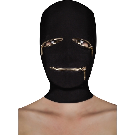 Extreme Zipper Máscara Con Cremallera Ojos Y Boca