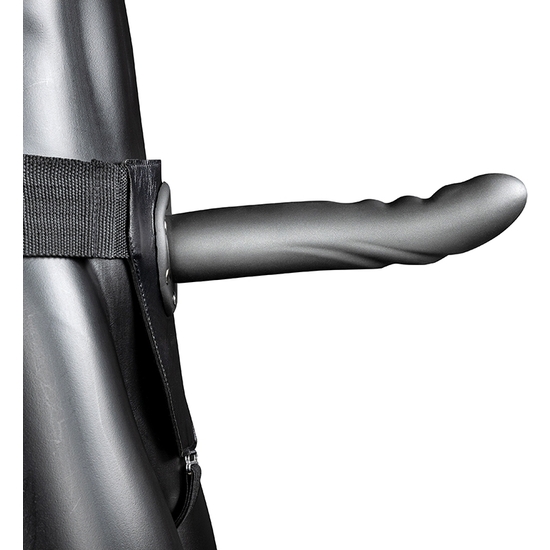 Ouch-strap-on Curvo Texturizado - 8 / 20 Cm-metalizado