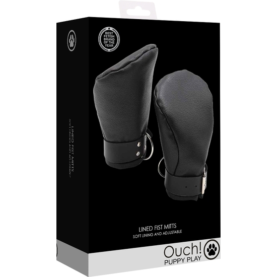 OUCH! PUPPY PLAY - GUANTES DE NEOPRENO - NEGRO