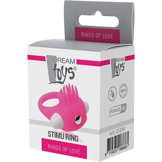 
				RINGS OF LOVE SILICONE STIMU RING ROSA
				