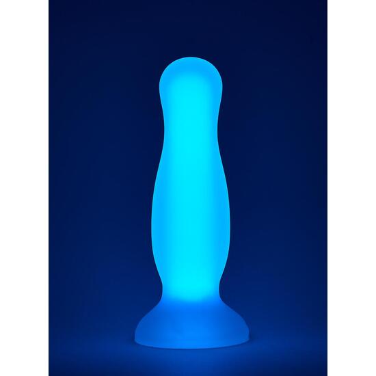  Radiant Soft - Plug Brillante De Silicona Azul 
