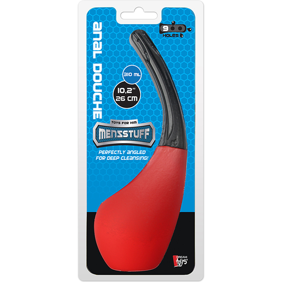 
				MENZSTUFF 9 HOLE ANAL DOUCHE RED/BLACK
				