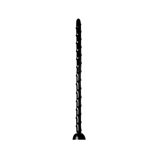 Dildo Flexible Rizado 48cm - Negro
