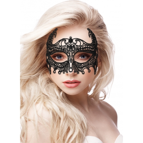 Empress Black Lace Máscara Fantasía - Negro